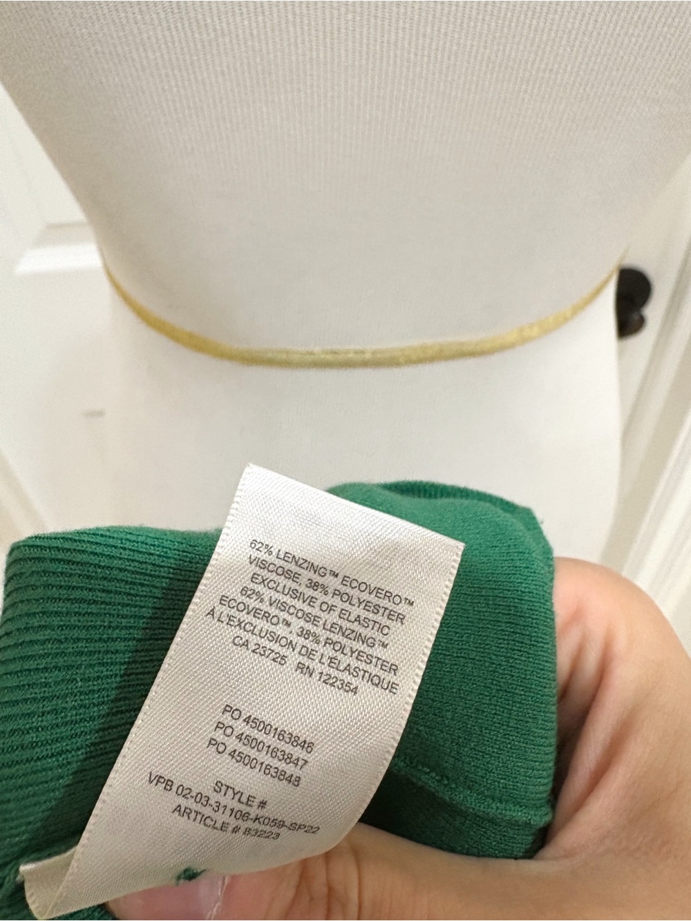 Sun-Deh Aritzia Green Button-Up Polo Cardigan Size XS - Picture 7 of 7